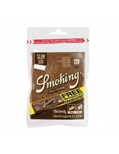 Filtros Smoking Brown Slim 6Mm + Papel Brown Nº8 2