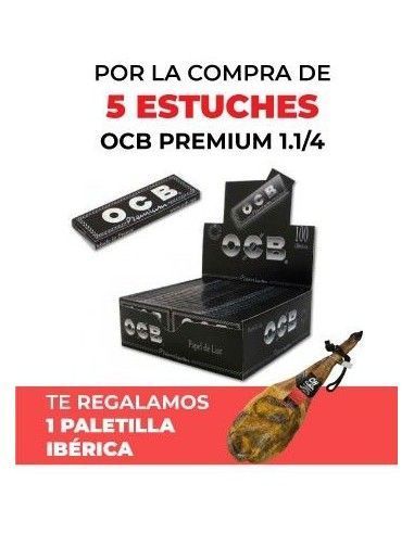 Oferta 5 Papel Ocb Premium 1.1/4 + Paletilla...