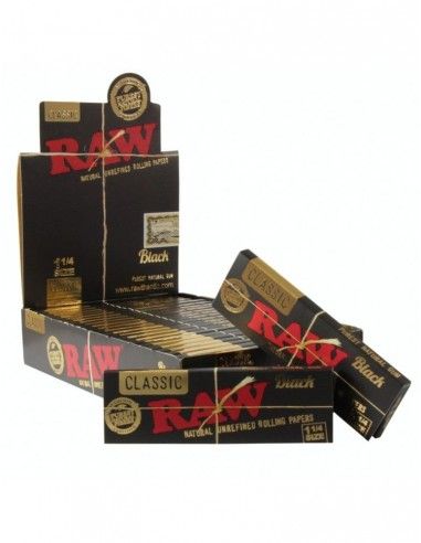 Papel Raw Black 1.1/4