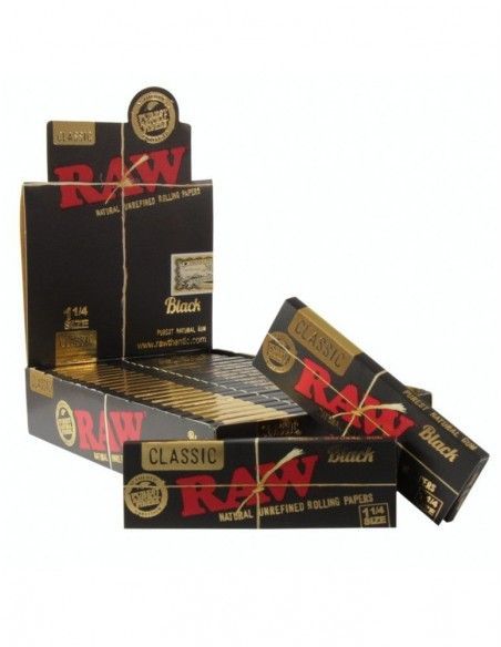 Papel Raw Black 1.1/4