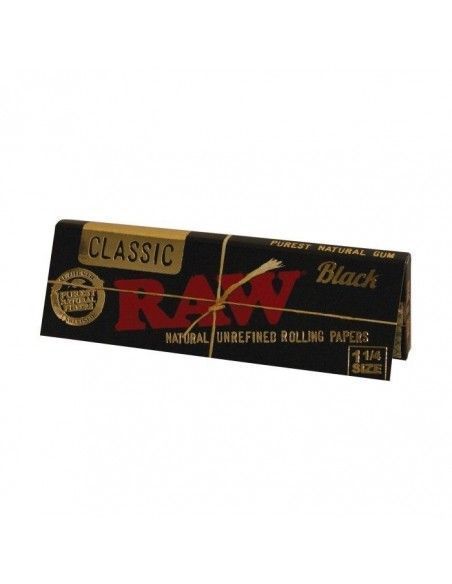 Papel Raw Black 1.1/4