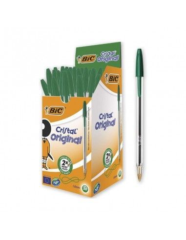 Bolígrafo Bic Verde Cristal Original D/50