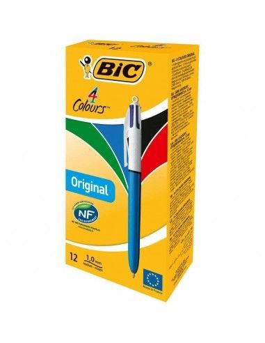 Bolígrafo Bic 4 Colores D/12U