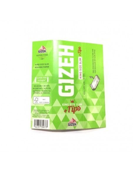 Papel Gizeh King Size Slim + Tips