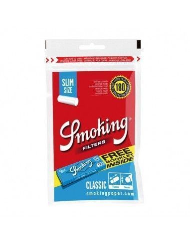 Filtros Smoking Classic Slim 6Mm 180 + Papel...