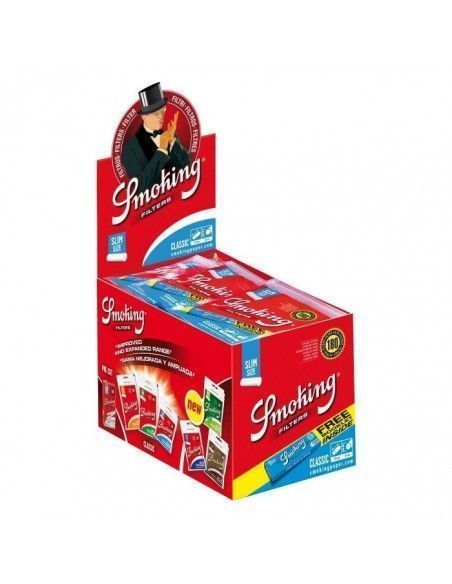 Filtros Smoking Classic Slim 6Mm 180 + Papel Blue Nº8