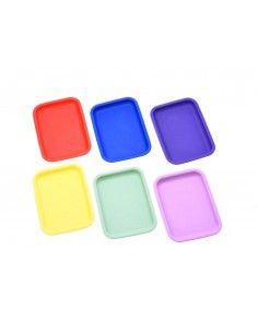 Bandeja Silicona 6 Colores Grande 21X30.50Cm