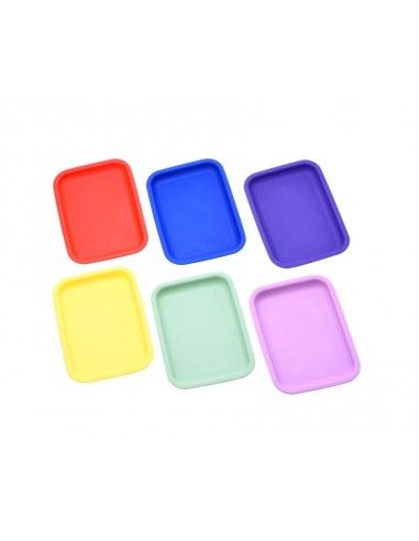 Bandeja Silicona 6 Colores Grande 21X30.50Cm
