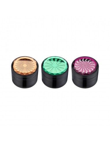 Grinder De Metal Efecto Piedra Alta 4 Partes...