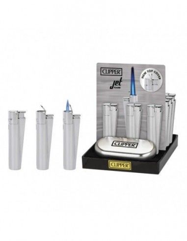 Clipper Metal Jet Flame Silver