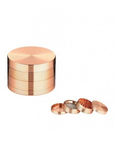 Grinder Metal Oro Rosa 4 Partes 340318