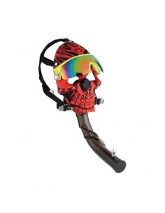 Bong Máscara De Gas Skull Red 36 Mm 344472