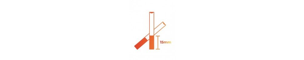 Tubos estándar para cigarrillos 15mm